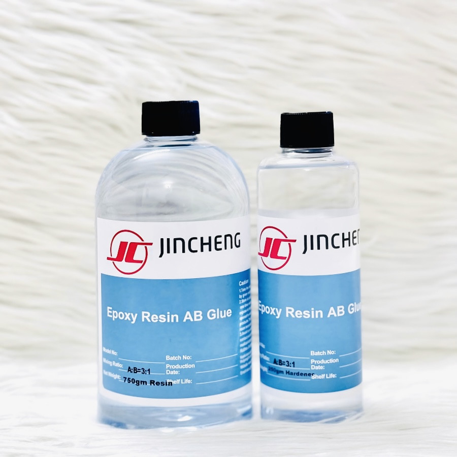 JINCHENG 1kg Crystal Clear Art Epoxy Resin Kit – 3:1 Fast Cure (750g Resin + 250g Hardener)