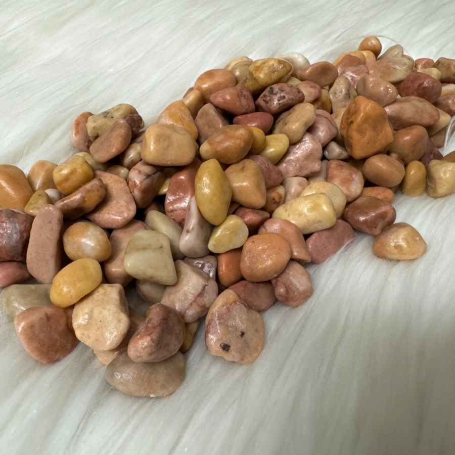 Natural Red Polished Stones (৯-১২ মিমি) – 9-12mm Decorative Earth-Tone Pebbles for Resin Art (রেজিন পাথর) & DIY Crafts